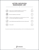 KRYSTEXXA Post-Infusion Checklist