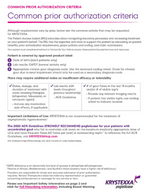 Common prior authorization criteria image