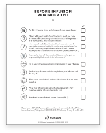 Cover image of the UPLIZNA Pre-Infusion Checklist for patients